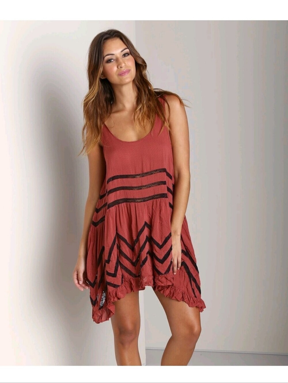 Free People Trapeze Slip Combo In Rush Bohemian Minimalist Beach Summer Relaxed